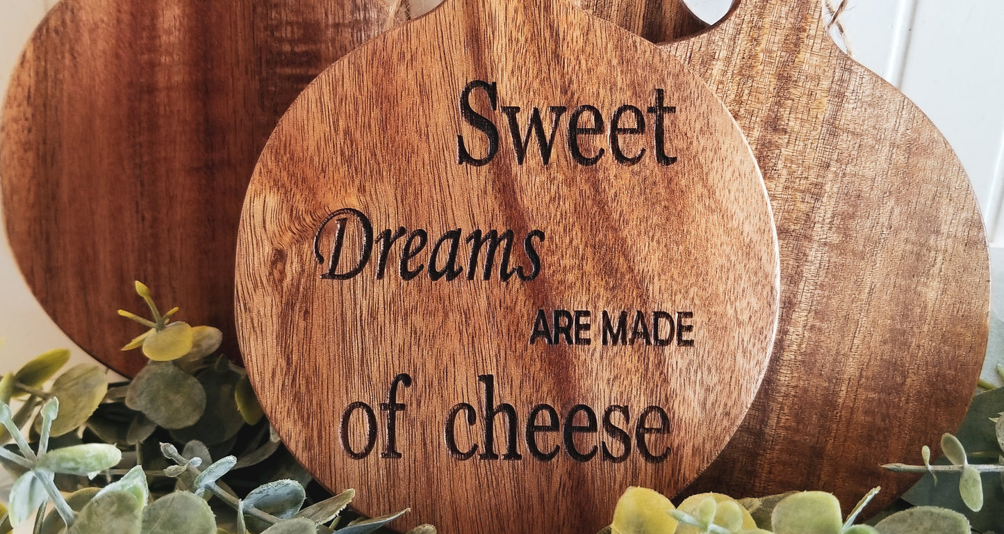 Mini Individual Sized Cutting Board.  Mini Wooden Cheese Board.  Engraved Mini Cutting Boards.