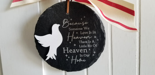 Dove Christmas Ornament. Memorial Ornament. Personalized Sympathy Gift. In Memory Of Ornament. Rememberance Gift.