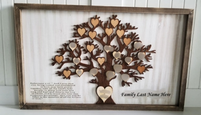 Personalized Family Tree Sign