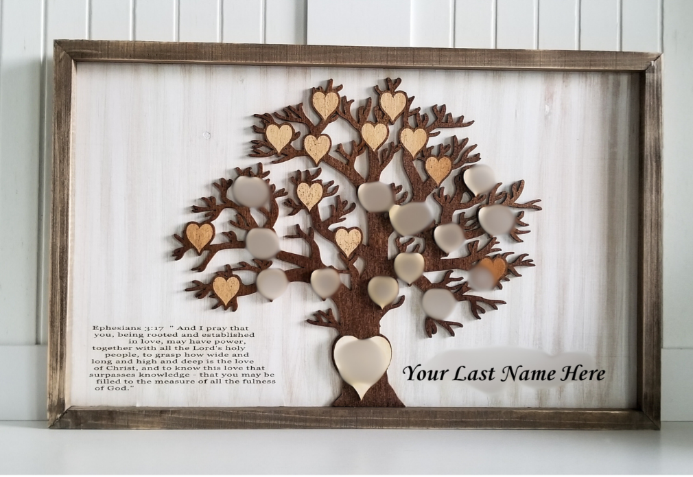 Personalized Family Tree Sign