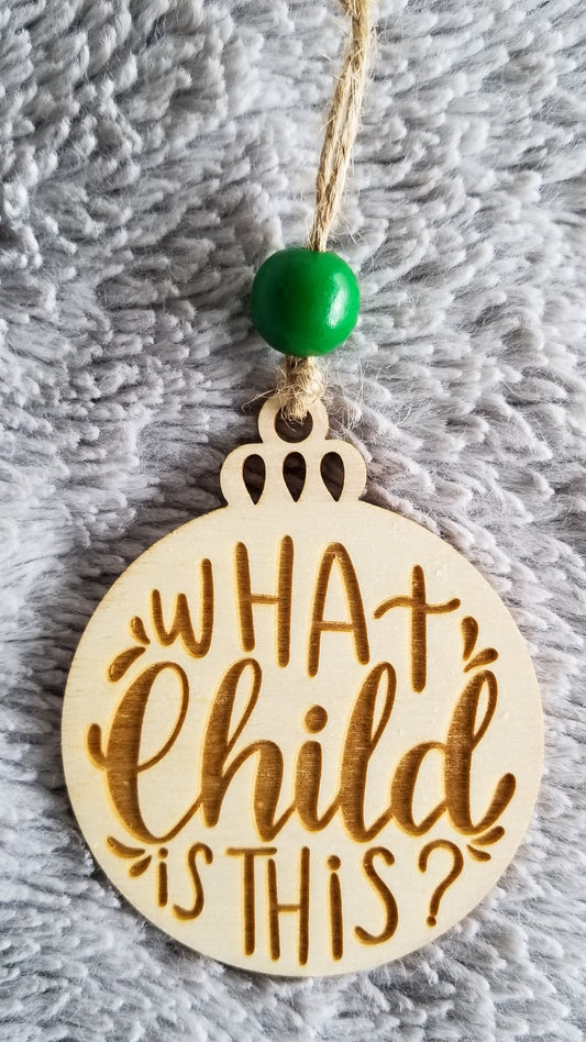 What Child is This 3 Inch Christmas Ornament