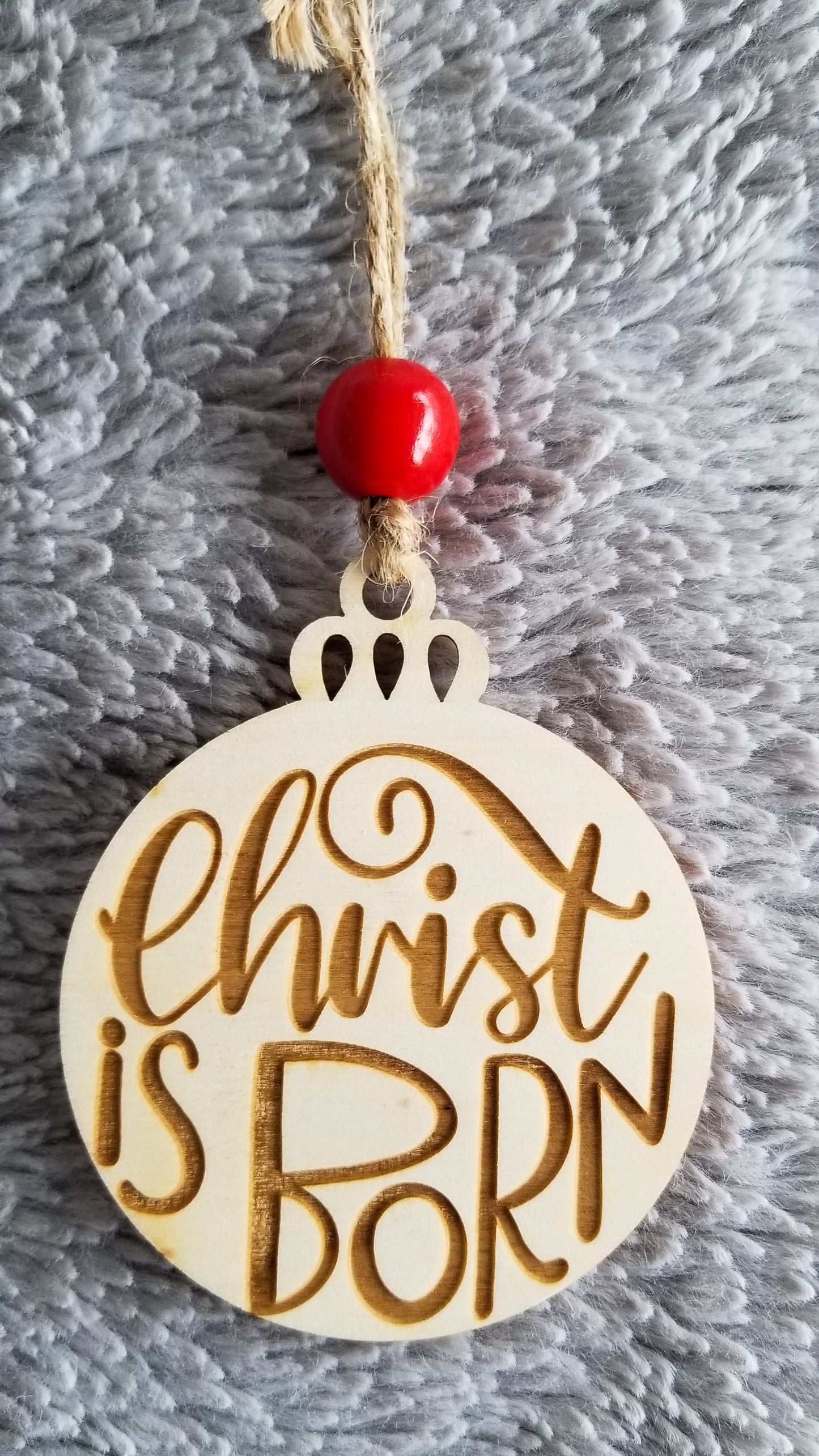 Christ is Born 3 Inch Christmas Ornament