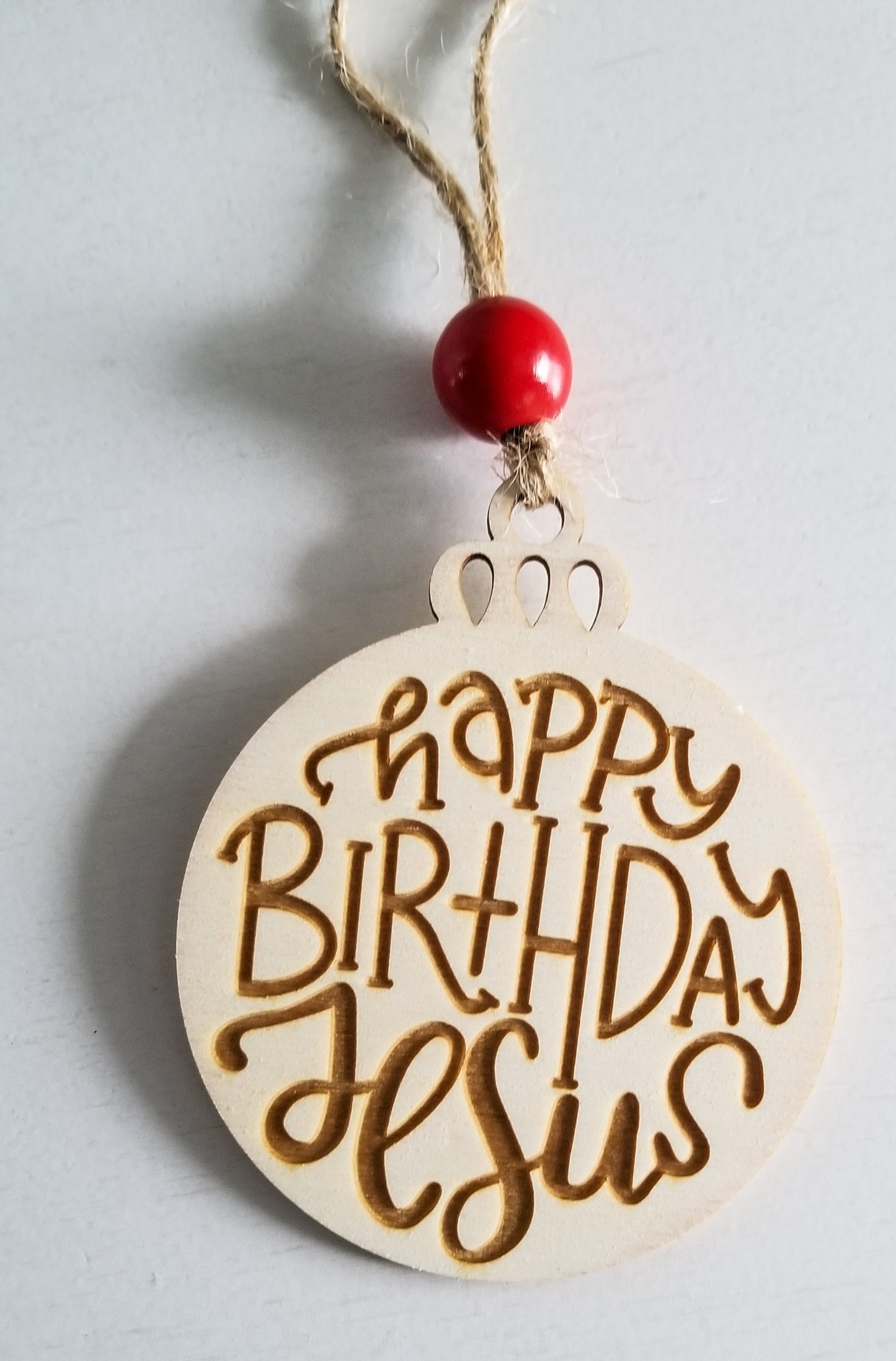 Happy Birthday Jesus  3 Inch Christmas Ornament