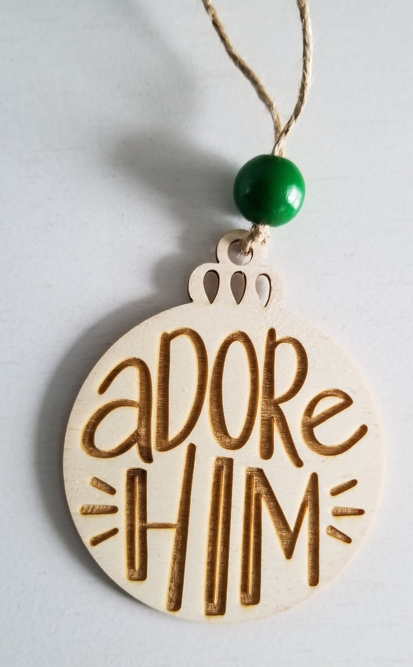 Adore Him 3 Inch Christmas Ornament