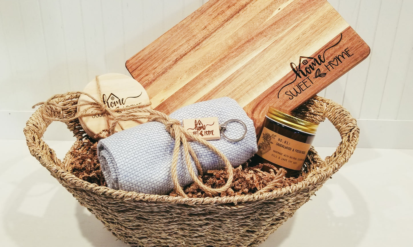 Option # 6 Gift Basket, Realtor Closing Gift Basket for New Home Owner, Gift for Home Buyer, Gift for Home Seller, Gift from Realtor