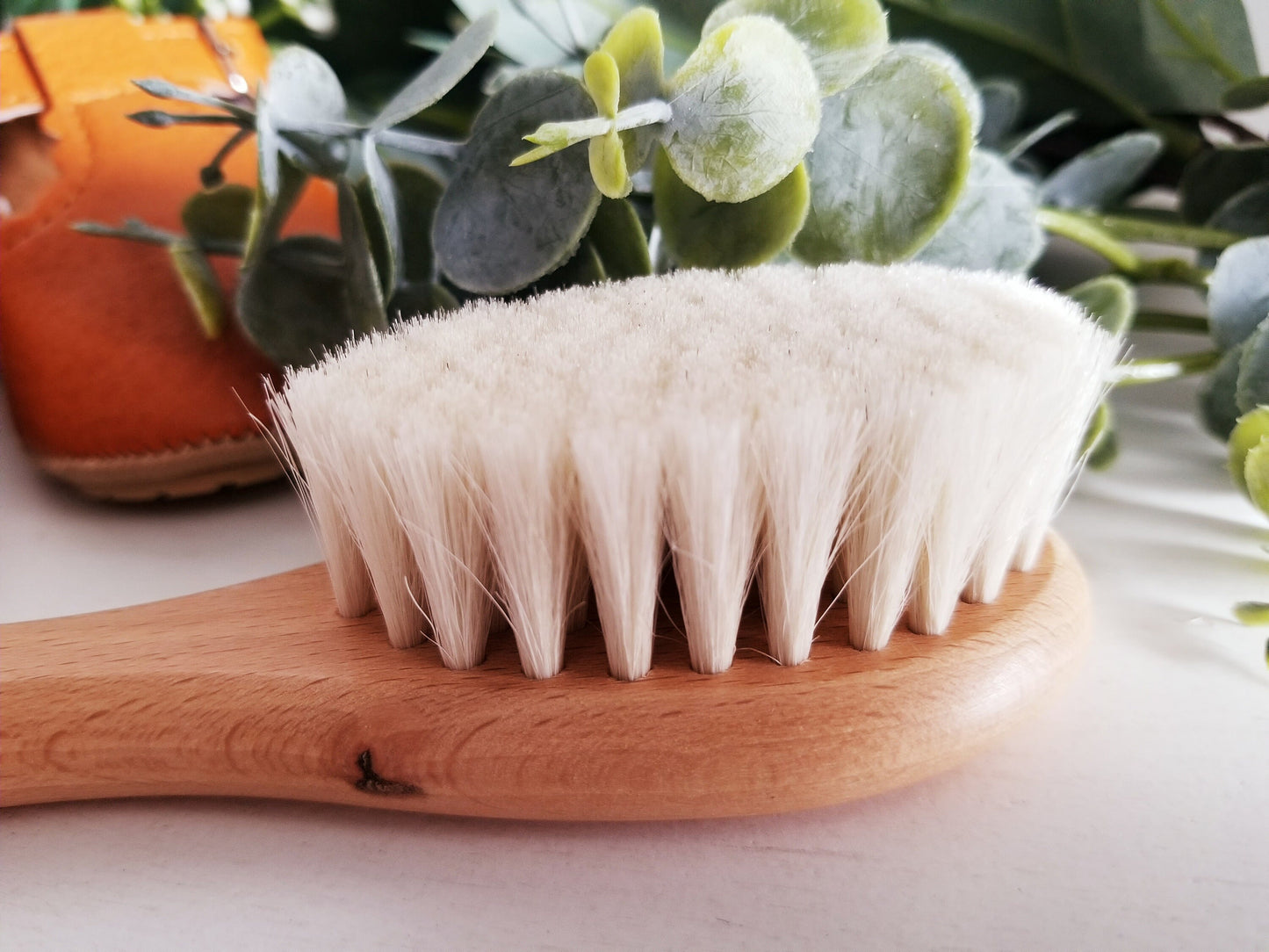 Personalized Wooden Baby Brush. With soft bristles.  Baby gift. Baby Shower Gift.  Engraved with your baby's name.