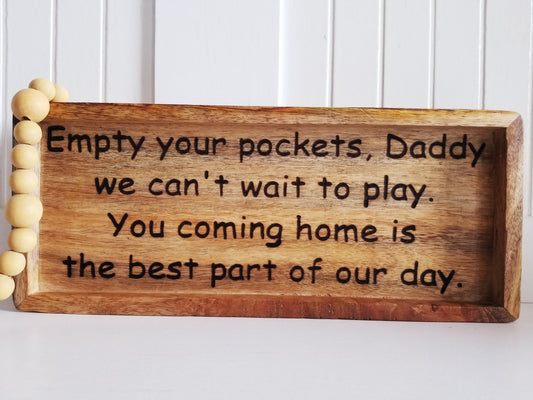 Daddy Catch All Tray. Father's Day gift. Gift for Dad.