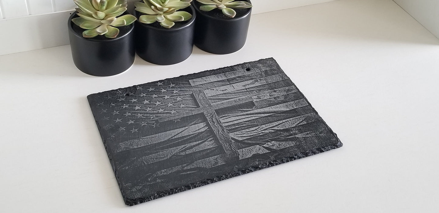 Black Slate Tile. Black Slate Cheese Board.  Slate S'mores Board. Personalized Slate Plaque. Slate piece. Engraved Slate.